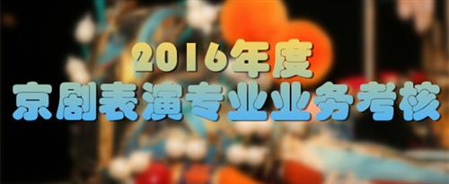 操逼视频啊啊啊免费观看网站国家京剧院2016年度京剧表演专业业务考...